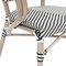 Flash Furniture Marseille French Bistro Stacking Chair w/Arms, Black/White Textilene and Bamboo Alum Frame, 4PK 4-SDA-ADS642108-BLKWH-LTNAT-GG - alternate 5